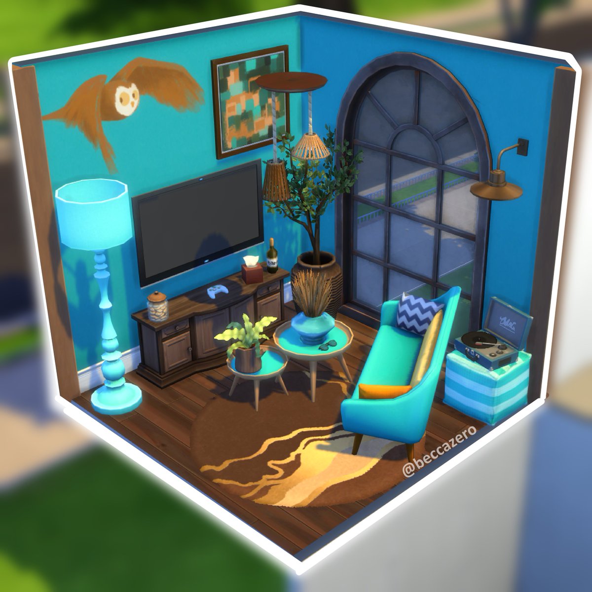beccazero's tweet photo. Blue, Brown and Turquoise for Day 5 of #Aughoney25 by @sims4ideas ππ€
#TheSims4 #RoomChallenge https://t.co/huvDZtMCyW
