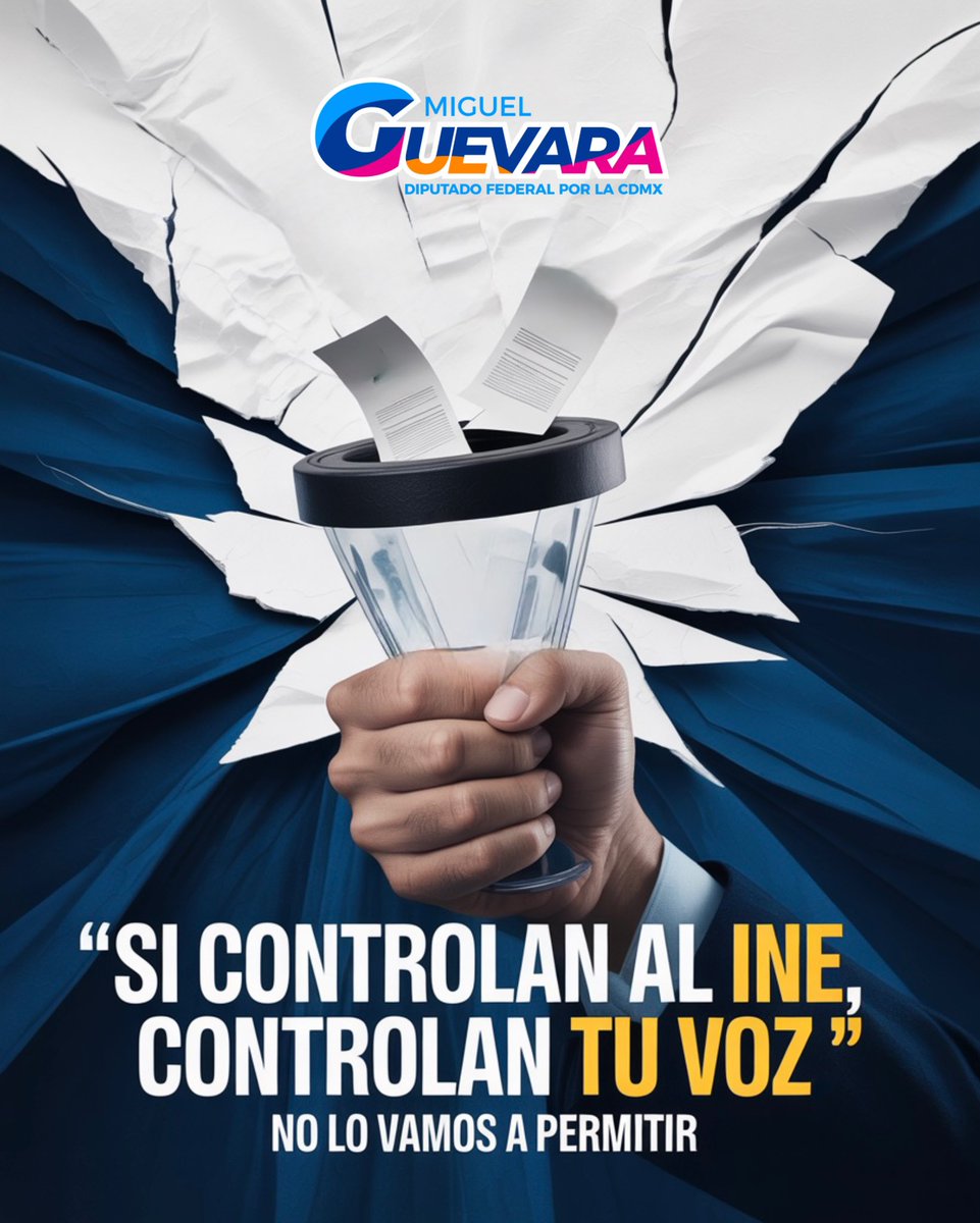 Mig_Guevara's tweet image. Primero fueron por los jueces.
Luego por los medios.
Ahora van por el INE.
¿Y después? Por tu voz.
Esto no es una reforma, es una advertencia.
No lo vamos a permitir.