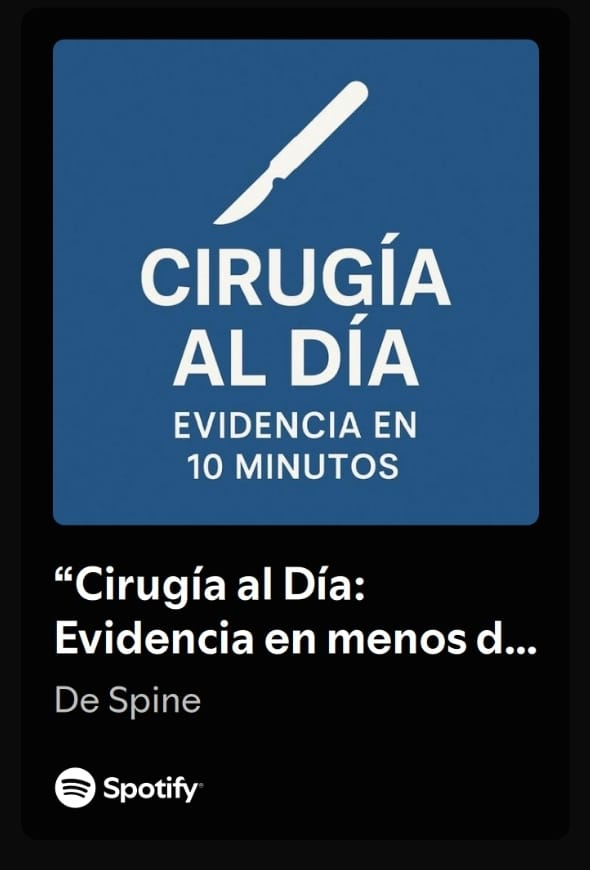 DrLuisEspino's tweet photo. 🎙️ ¿Eres cirujano, gastroenterólogo, médico general o personal de la salud? Escucha “Cirugía al día: evidencia en menos de 10 minutos” en Spotify. Obtén un resumen rápido, con info clara y útil para tu práctica diaria.🩺📱 

https://t.co/DXrYh7oowC https://t.co/CUsrkDBSVr