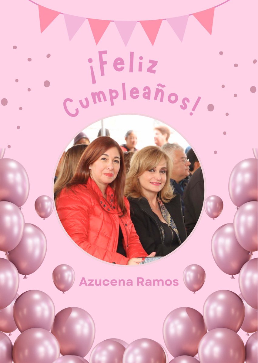 Azu! Muchas Felicidades por tu cumple. ¡Salud, éxito y amor en abundancia! TQ. 🥳

<a href="/luciaazucena/">Azucena Ramos</a> #HappyBirthday