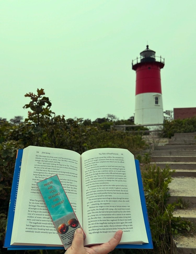 Mrs. Elser is reading in Cape Cod!  Where are you reading this summer? #ParkPRIDE #BelongGrowSucceed #SummerReading