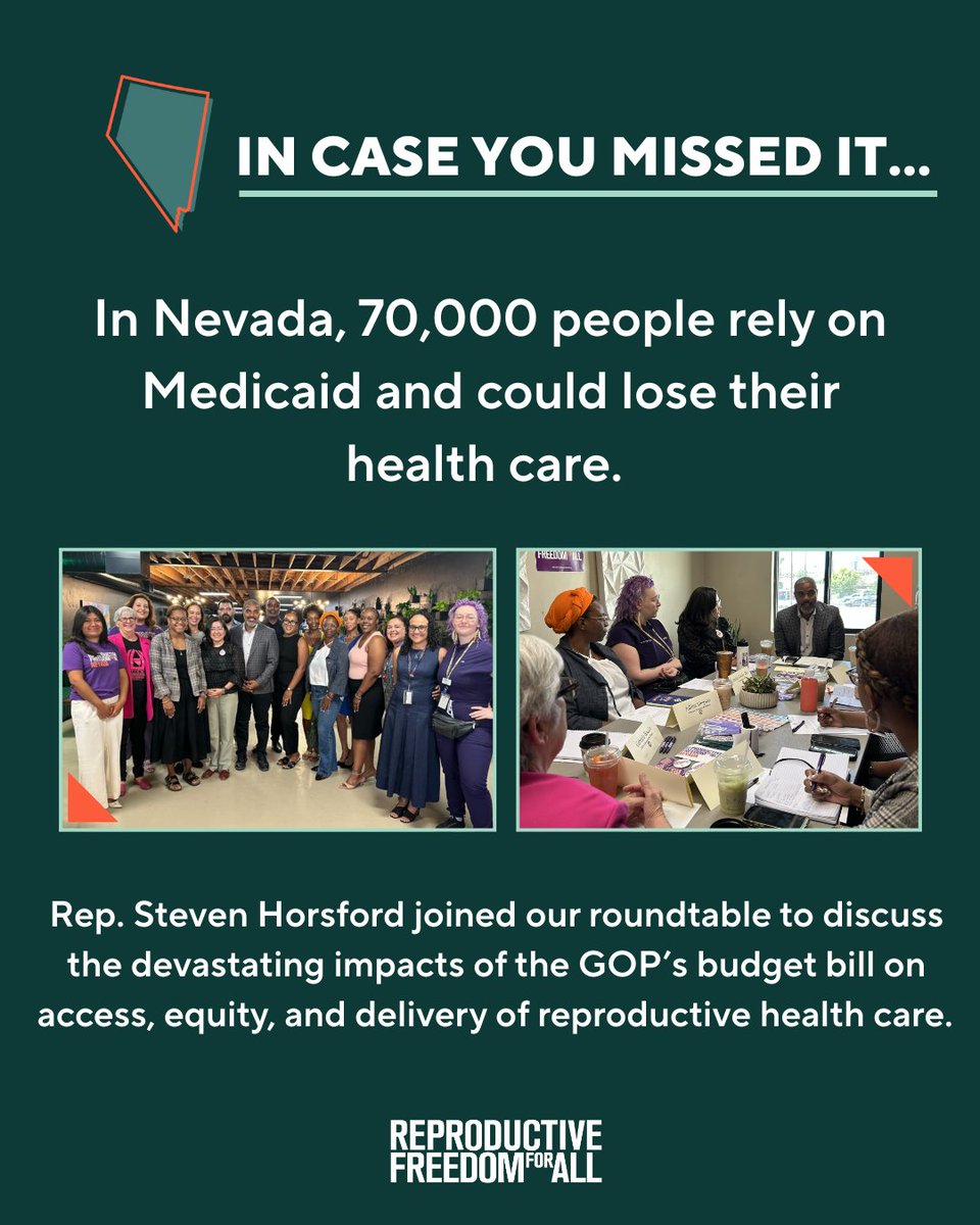 ICYMI- we hosted a roundtable with <a href="/RepHorsford/">Rep. Steven Horsford</a> to discuss the devastating impacts of the GOP’s budget bill on access, equity, and delivery of reproductive health care.
