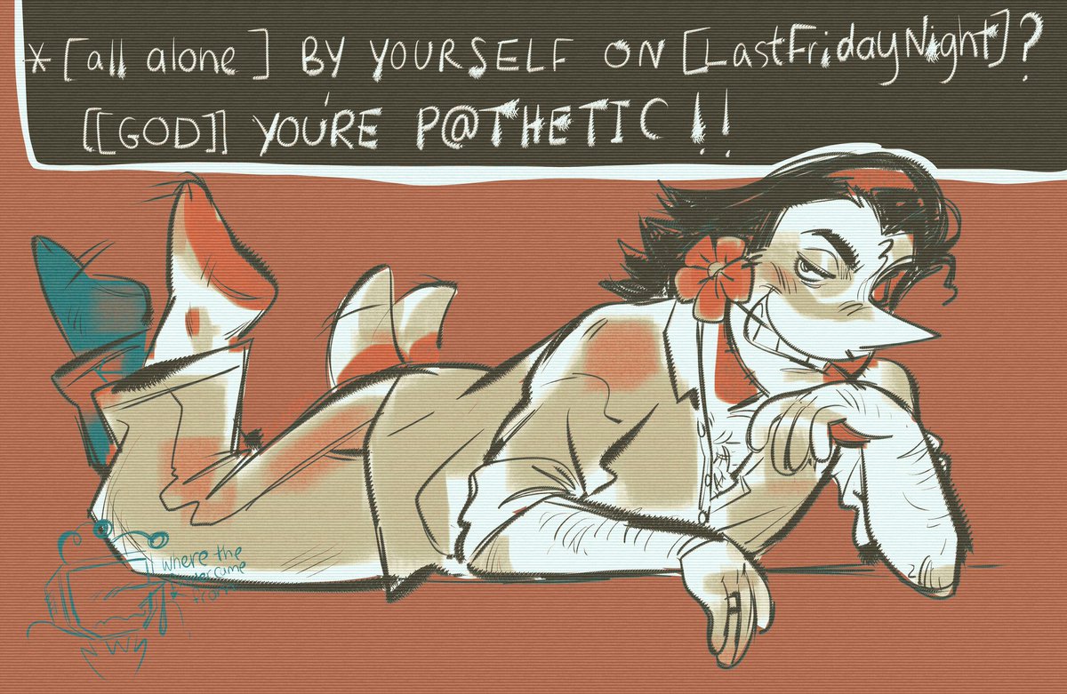 Idk what to caption this i just hate him.
#DELTARUNE #spamtenna (?)