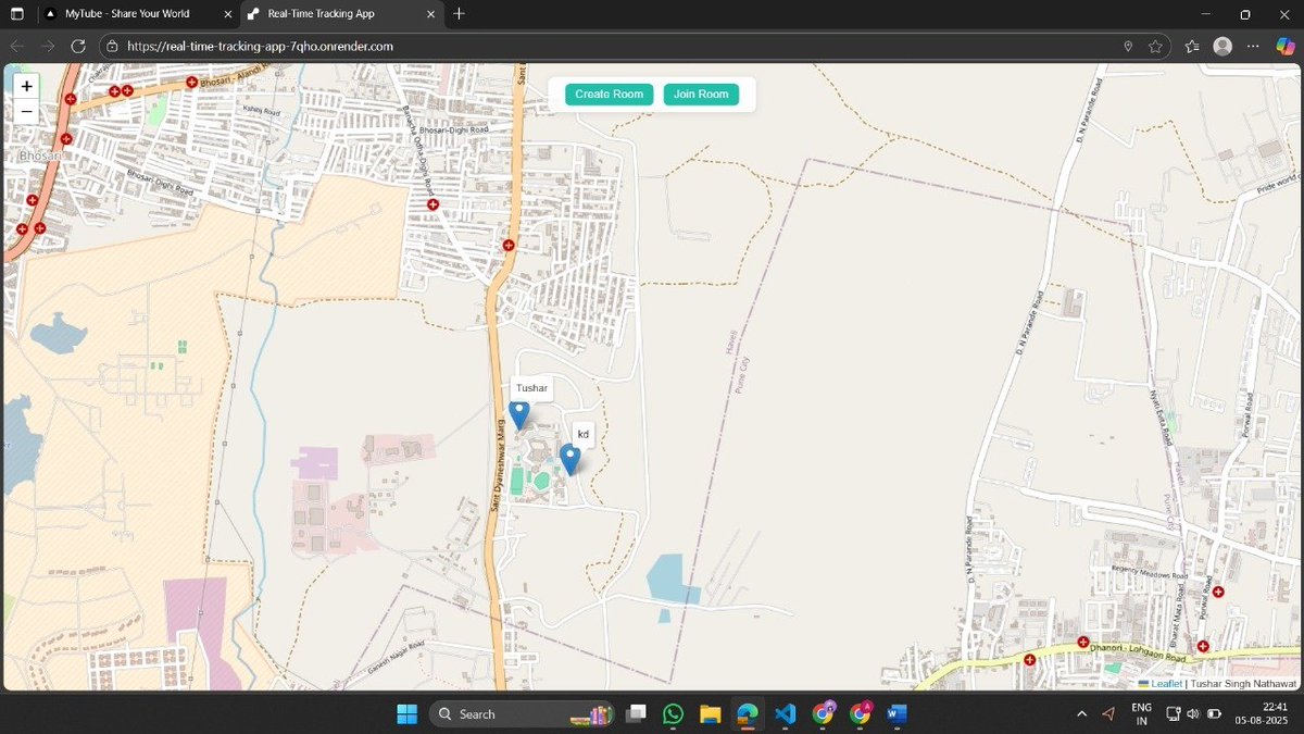tusharsinghtwt's tweet image. Just built a Real-Time Location Tracking Web App!
- Create or join rooms
-Share live GPS location
-See all users moving on a dynamic map
-Built with Node.js, Express, EJS
Check it out 👇
…l-time-tracking-app-7qho.onrender.com
#javascript #nodejs #socketio #leaflet #realtimemap
