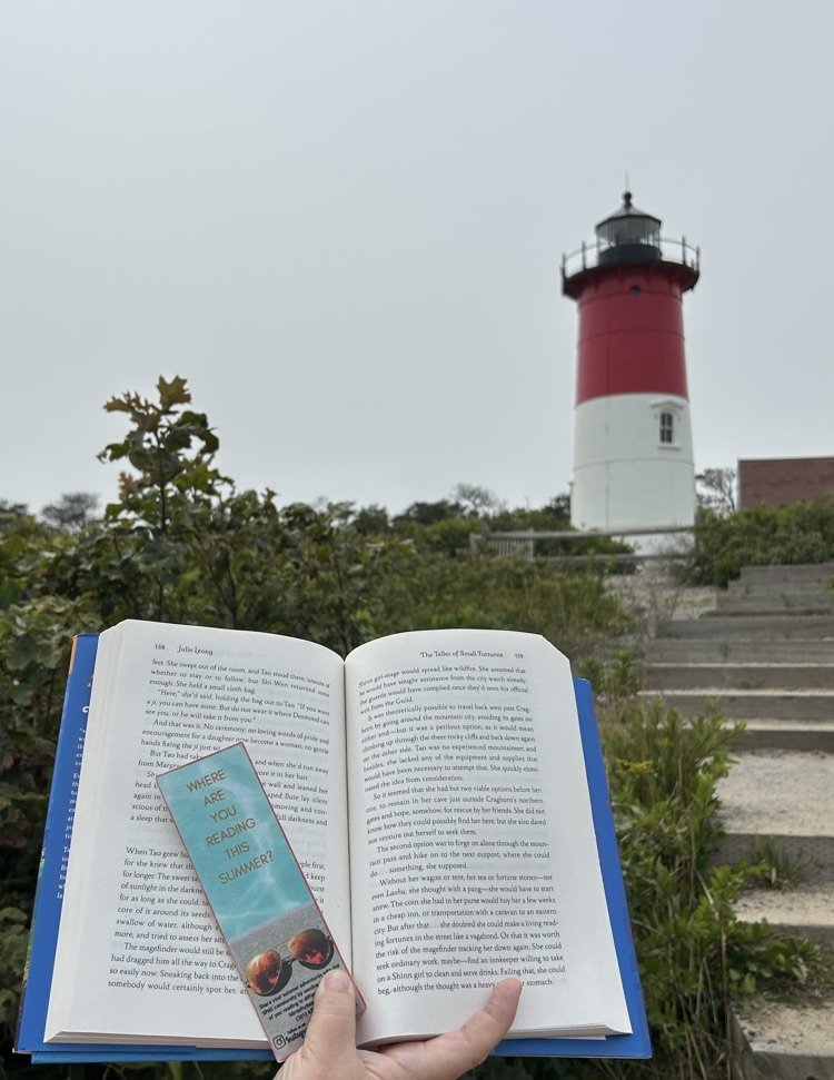 Mrs. Elser is reading in Cape Cod!  Where are you reading this summer? #ParkPRIDE #BelongGrowSucceed #SummerReading