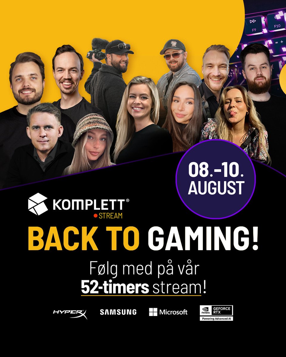 Ferien er over – og vi markerer det med en gigantisk 54-timers livestream! Vi får besøk av flere spennende gjester, og deler ut tonnevis av giveaways. 🎁

For agenda og mer info, følg linken ▶️ fb.st/8f767v