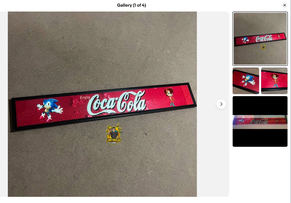 Salc0n's tweet photo. Awesome piece of SEGA World Sydney history. Over 1 metre long! Pricey tho https://t.co/rsGR89ckak
