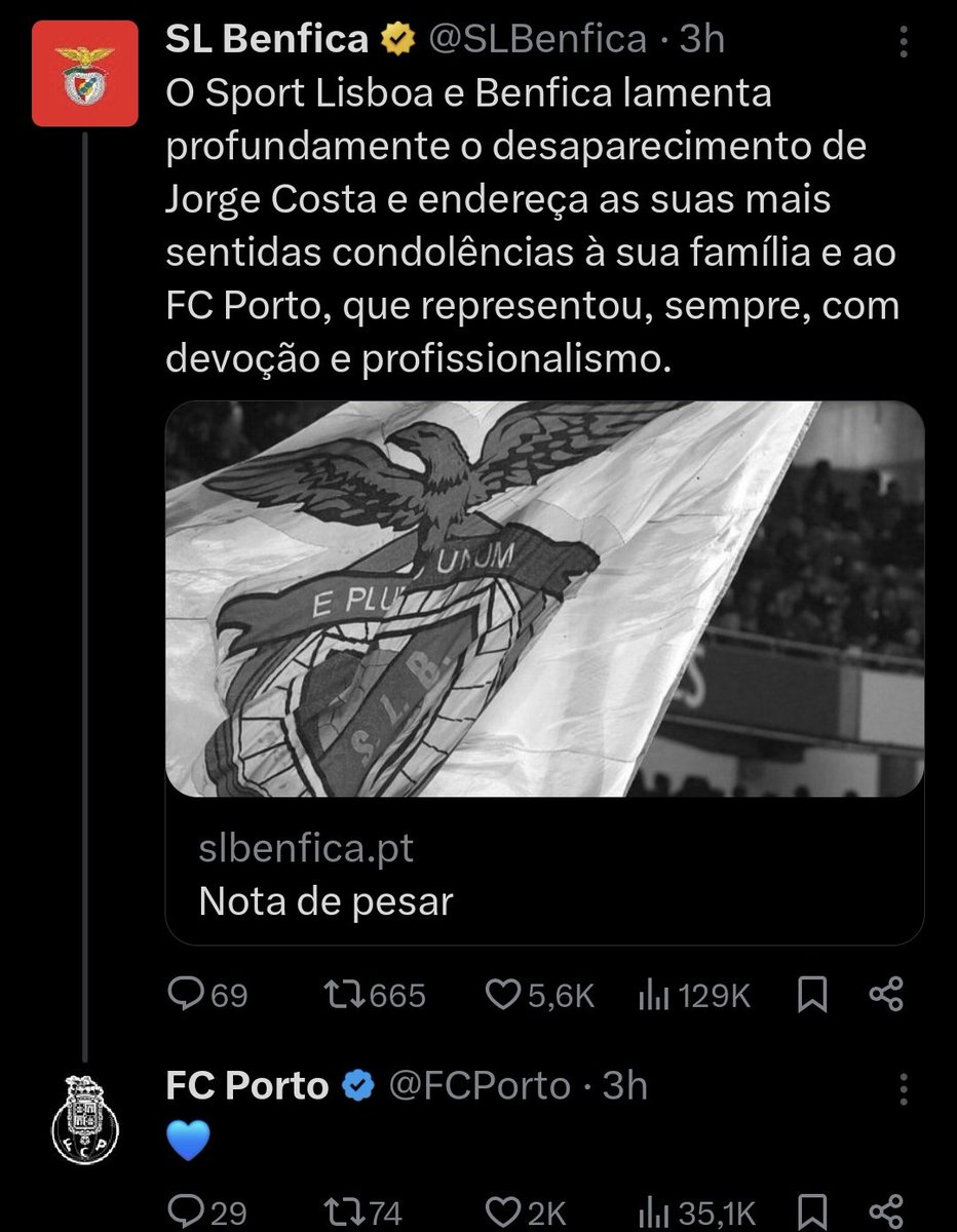 WithoutPalas's tweet image. Gosto muito disto. Pena pelas razões que é, mas o futebol português precisa mais disto 🤍🤍

Descansa em Paz Bicho!!!!