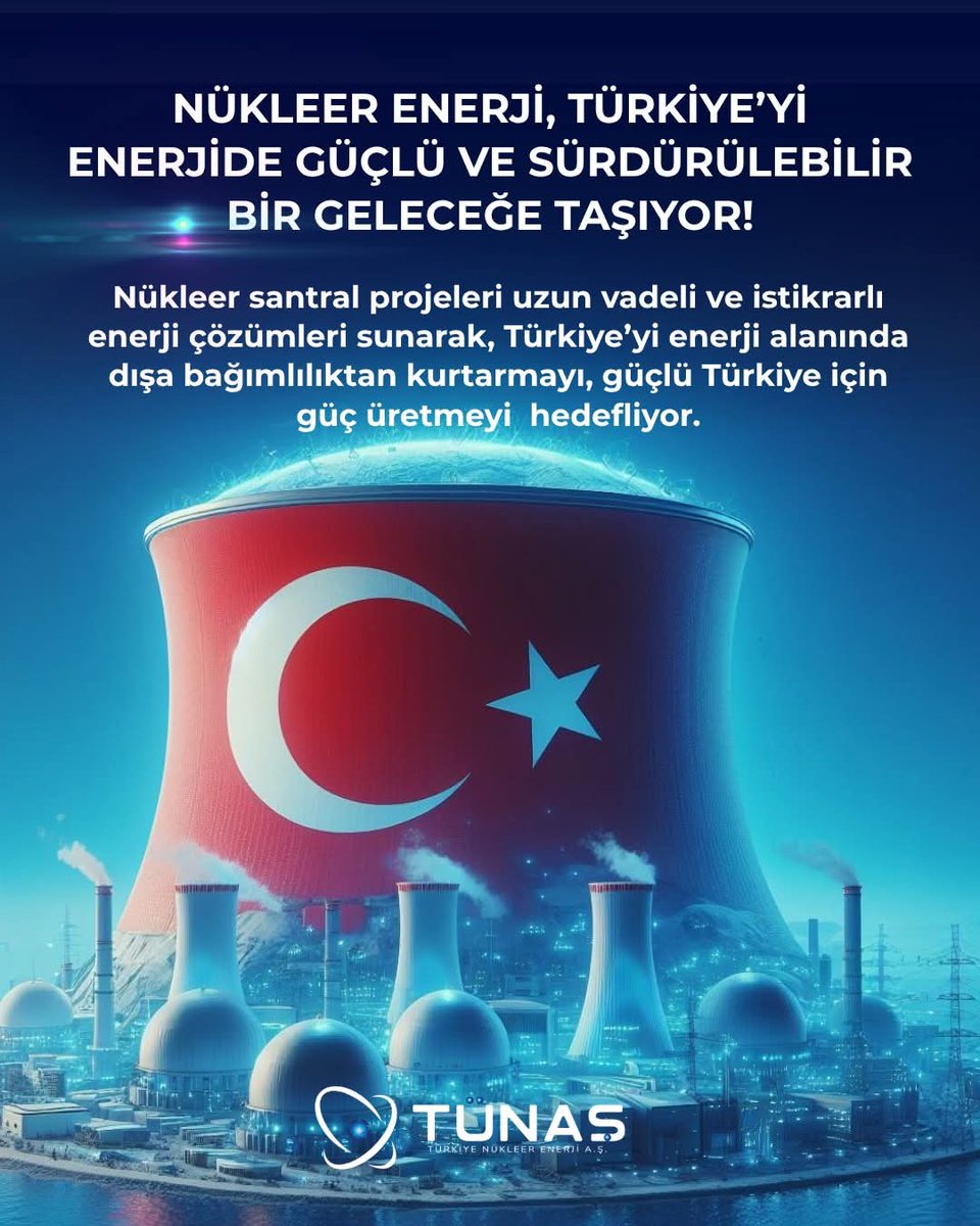 Nükleer Enerji, Türkiye’yi Enerjide Güçlü ve Sürdürülebilir Bir Geleceğe Taşıyor!

Nükleer santral projeleri uzun vadeli ve istikrarlı enerji çözümleri sunarak, Türkiye’yi enerji alanında dışa bağımlılıktan kurtarmayı, güçlü Türkiye için güç üretmeyi  hedefliyor.