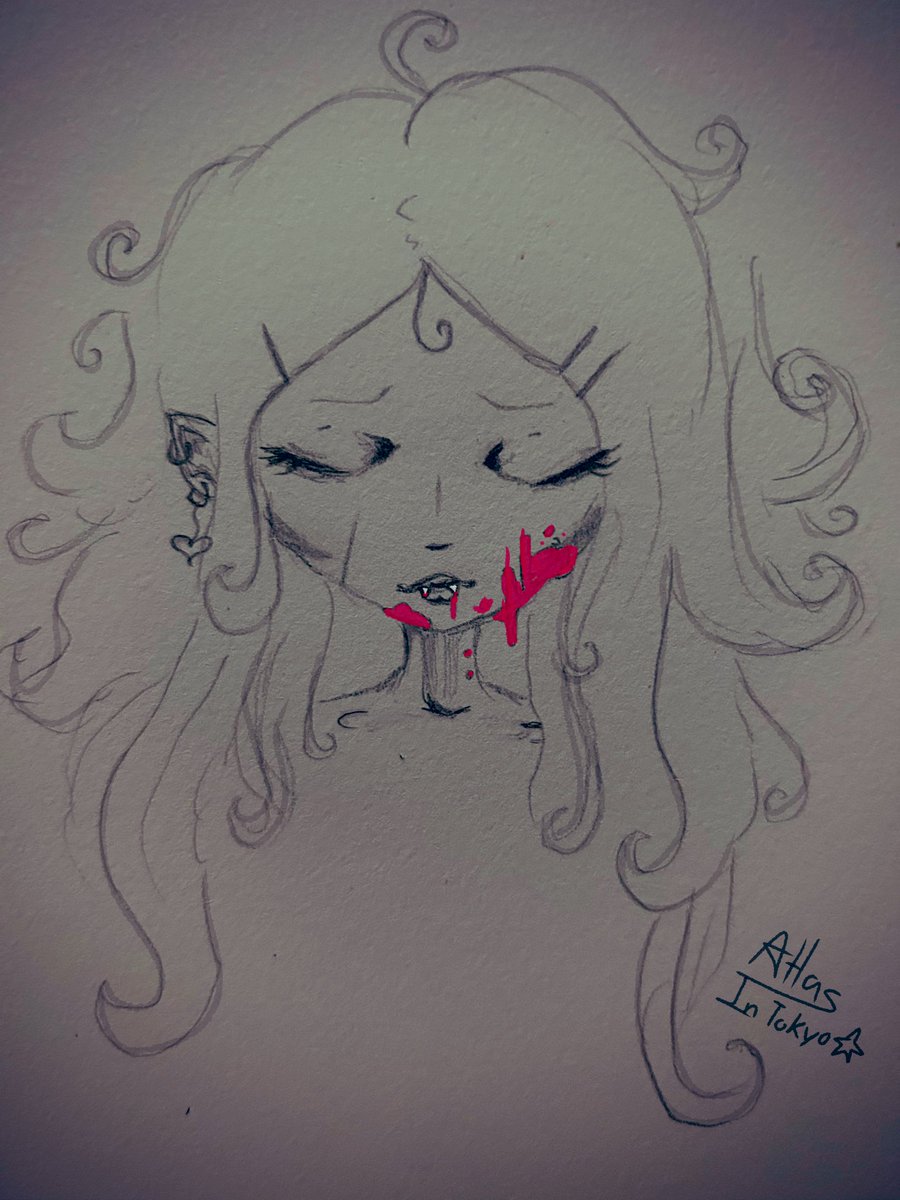 Vampire princess doodle
