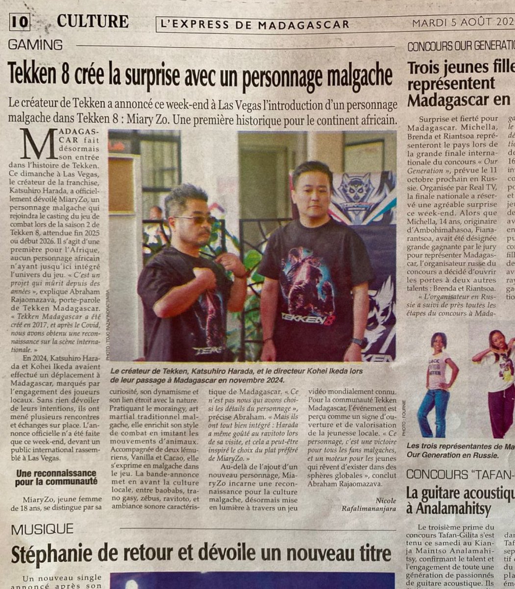 Tekken 8's new character Miary Zo is making headlines in Africa for helping keep a centuries-old martial art from Madagascar alive

The devs travelled there to study Malagasy history, explore ancient ruins, and learn from locals to make sure she honored their culture