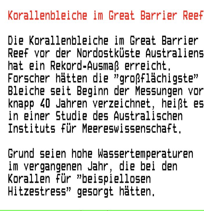 OkoOrakel's tweet photo. #Korallen #Korallenbleiche #GreatBarrierReef #Australien #Australia #Wassertemperaturen #Meereswissenschaften #Meere #Weltmeere #Ozeane #steigendeWassertemperaturen #steigendeMeerestemperaturen
#Hitze #Hitzerekorde #Hitzewellen #Japan #Isesaki #Heat #Heatwaves #Heatrecords https://t.co/wRZvi11eSc