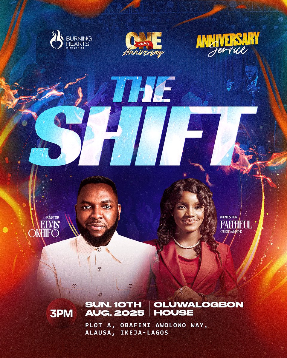 bhm_global's tweet image. It&apos;s our anniversary service on Sunday.🥳🥳

We&apos;re honored to host Reverend Austin and Minister Faithful... two anointed vessels carrying divine insight and grace for this house in this season.

This is not any service. It is THE service. Don&apos;t just hear about it, be there.