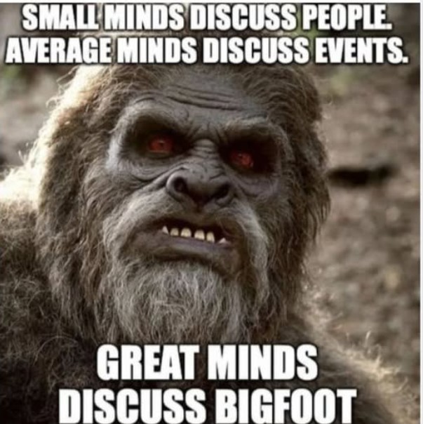 The greatest minds discuss Sasquatch