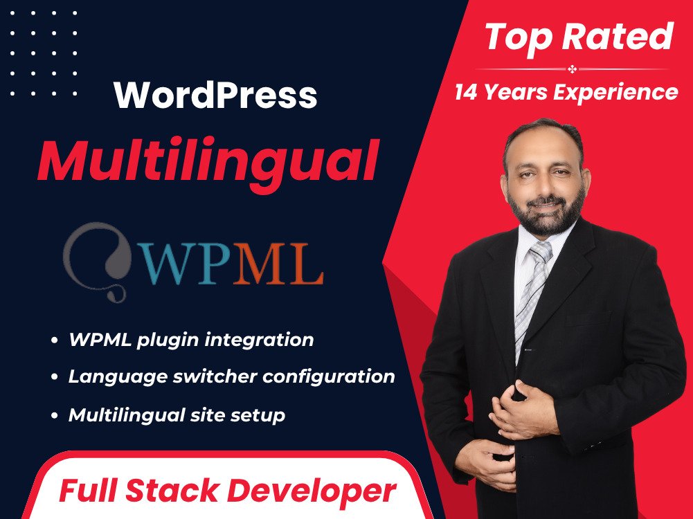 proudnation47's tweet image. Offering expert WPML website services with 14 years of WordPress experience. Multilingual sites made simple, fast &amp;amp; reliable. Let’s work together! #WordPress #WPML #WebDevelopment