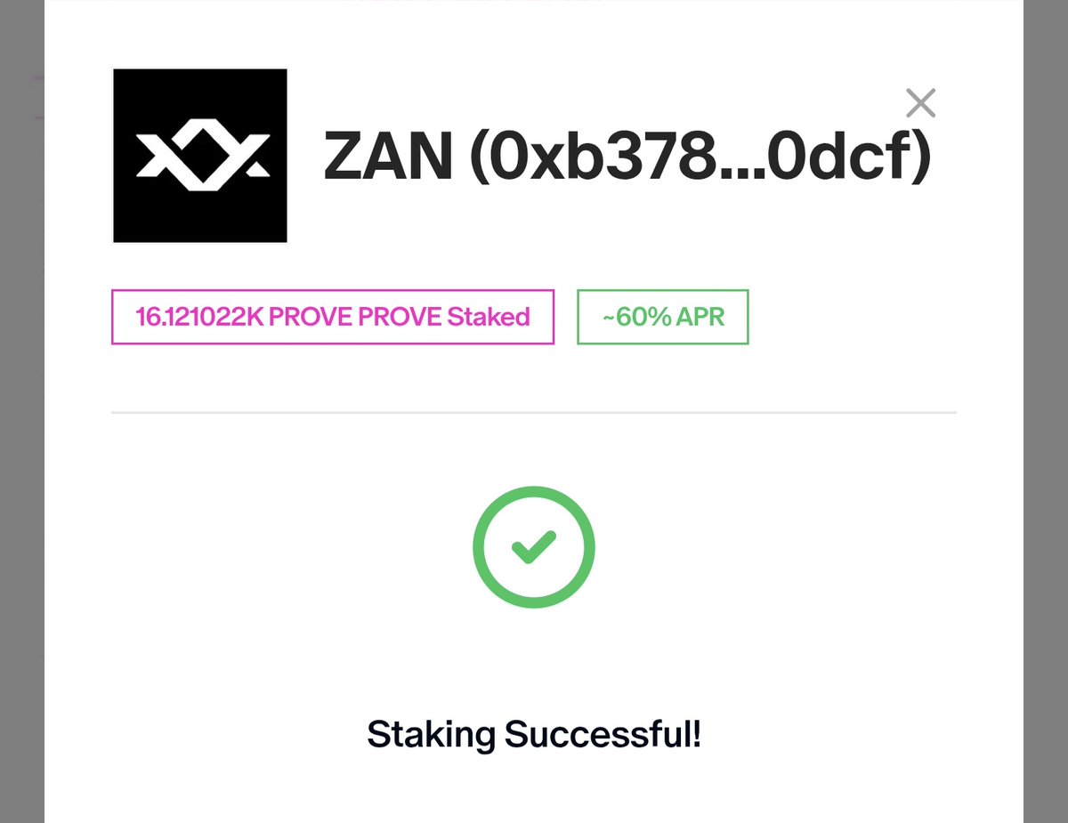 I staked ~80% of my succinct bags 
Thats because I  don't believe Succinct's success can be defined by a listing price.

The main infra hasn't even started yet
Liquidity will come to the prover network 

I'll come back to this tweet soon and it'll be the smartest decision I ever
