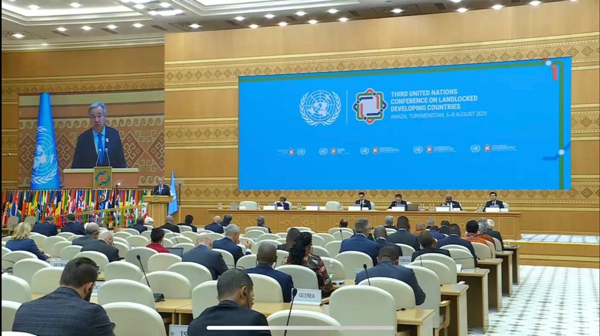 ONU DGACM (@undgacm_fr) on Twitter photo La conférence de l'<a href="/ONU_fr/">Nations Unies (ONU)</a> 🇺🇳 #LLDC3 a débuté au Turkménistan 🇹🇲 le 5 août.
Sans accès direct à la mer, les pays en développement enclavés font face à de sérieux obstacles au commerce et à des coûts de transport élevés. bit.ly/45mLSI0
📸Notre équipe est sur place La conférence de l'<a href="/ONU_fr/">Nations Unies (ONU)</a> 🇺🇳 #LLDC3 a débuté au Turkménistan 🇹🇲 le 5 août.
Sans accès direct à la mer, les pays en développement enclavés font face à de sérieux obstacles au commerce et à des coûts de transport élevés. bit.ly/45mLSI0
📸Notre équipe est sur place