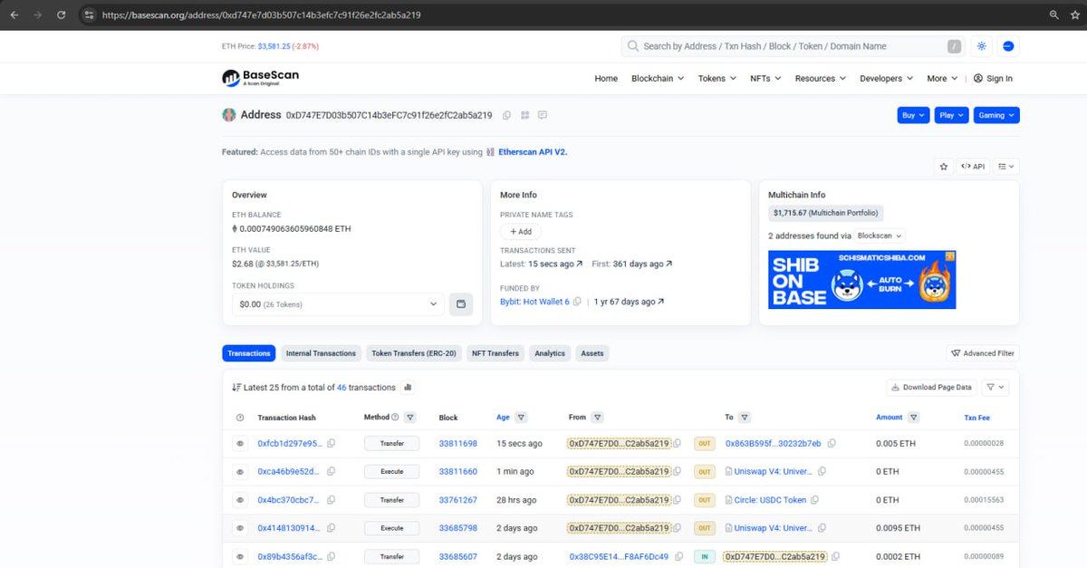 SHIB JUST TOOK OVER BASESCAN FOR AN ENTIRE WEEK.

I believe we have officially shattered all marketing records for a sub 100M token across all chains in the history of crypto. What’s neat is it’s only the start 👽.  

 #ShibOnBase $SHIB #SHIB #BASE #BASECHAIN $BASE