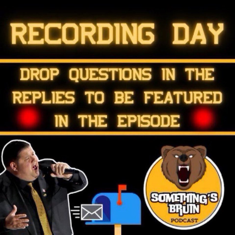 Ladies and Gentlemen…

It’s recording Day!!

We know it’s the dog days but that doesn’t mean we can’t dive into the mailbag

Drop any questions you have #NHLBruins related or not to be featured on tonight’s recording 💪🏼⬇️

Episode out bright and early tomorrow morning ☀️☕️