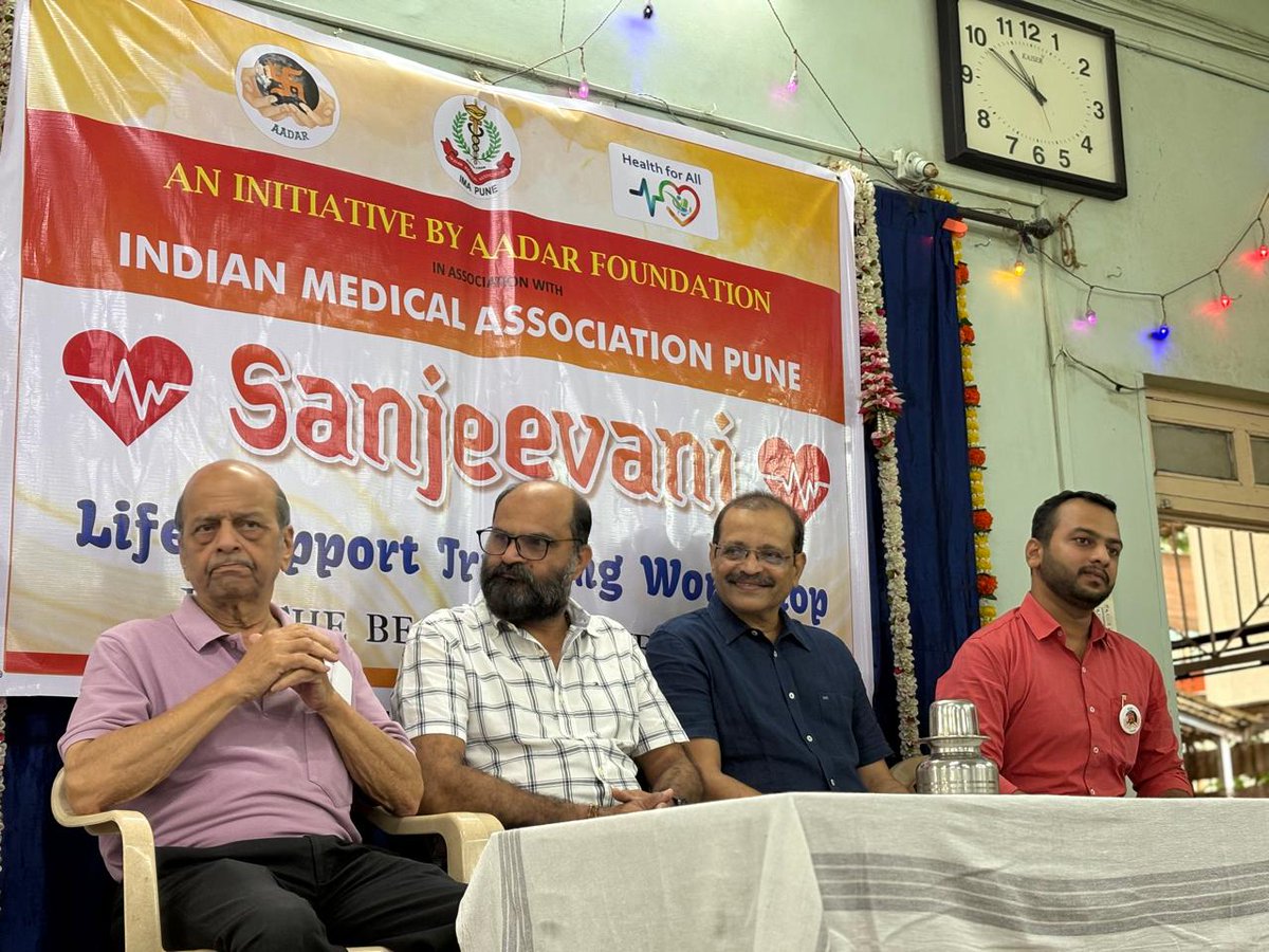AADARFOUNDATION's tweet photo. AADAR Foundation in association with Indian Medical Association successfully completed the first milestone of Sanjeevani Life Support Workshop initiative by training medico Volunteers of AADAR . 
Demonstration, hands on training was given
#aadarfoundation #sanjeevanivolunteer https://t.co/2FJHSov7cu
