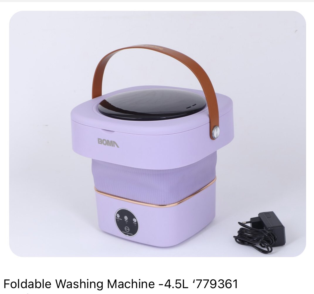 Foldable Washing Machine -4.5L ‘
GHS 644.00
How to order
 
1. For Cash on Delivery in selected locations in Accra, send me your Name, Phone Number and Location
               
2. Or if you want to make payment now, use my payment link below: myduke.co/df63cf9c-3489-…