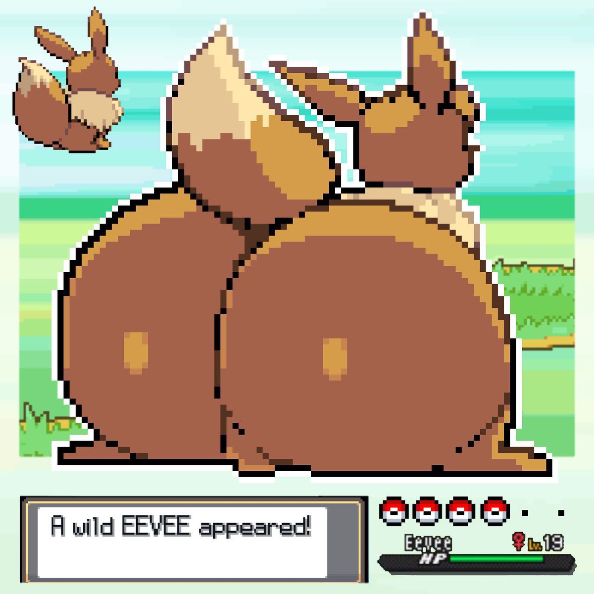 “Eve! Hmm I’m feeling hungry I wonder if there are any berries around here! Just gotta make sure that there is no trainers or pokemon first! It would suck if my huge normal type ass was caught in the open~”

#eevee #pokemon #nsfwrp #lewdrp #eeveelution