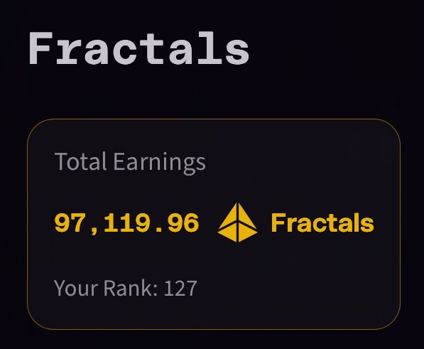 bullishpay_'s tweet image. Less than 3K away from 100K FRACTALS 🍻 @FractionAI_xyz

Not a flex — just honest, consistent grind.

Next stop: 150K before TGE — is it possible? 👀