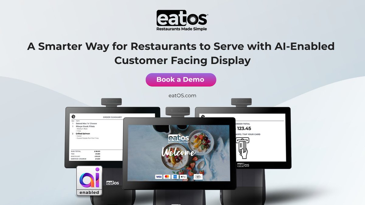 myeatos's tweet image. Engage customers like never before with easy menu creation and responsive touch functions that boost customer loyalty all powered by Maya AI

Book a Demo @ eatos.com/bookademo

#OrderOS #eatOS #FutureofRestaurantTechnology #RestaurantsMadeSimple