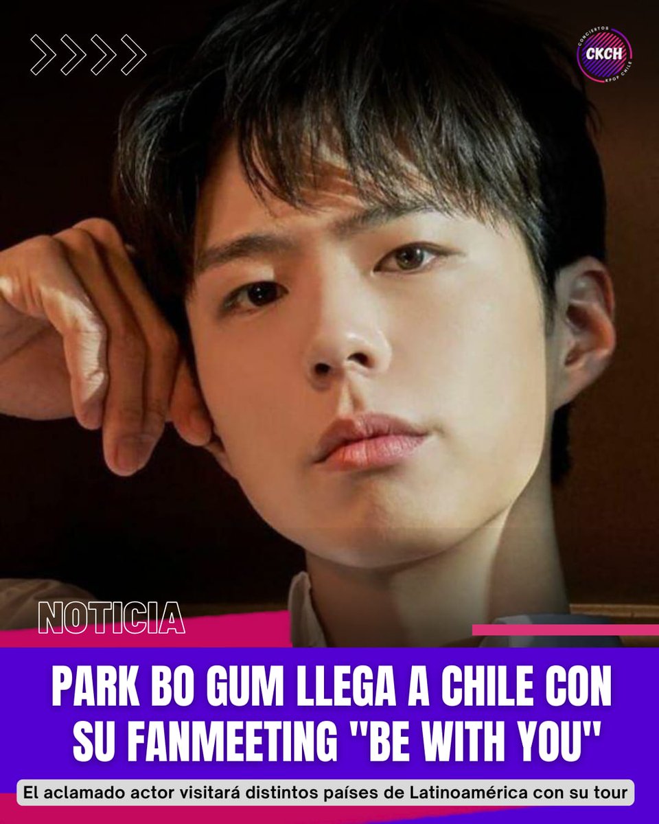 ckch_cl's tweet photo. ✨️ Park Bo-Gum visitará Chile como parte de su gira 😱

El actor de "Si la vida te da mandarinas"🍊 llega a nuestro país el 24/09 en Teatro Caupolicán con su gira de fanmeetings "Be With You" 

#PARKBOGUM #박보검 #BEWITHYOU

Produce: @ninshi_ent
Próximamente más información. https://t.co/mWt4cqfNQC