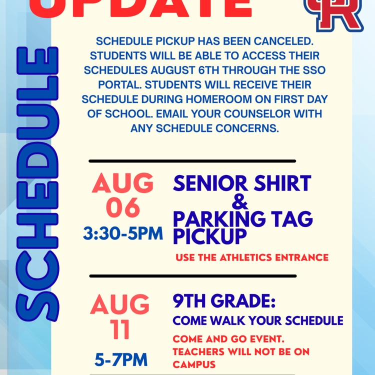 Update for Oak Ridge events due to construction.