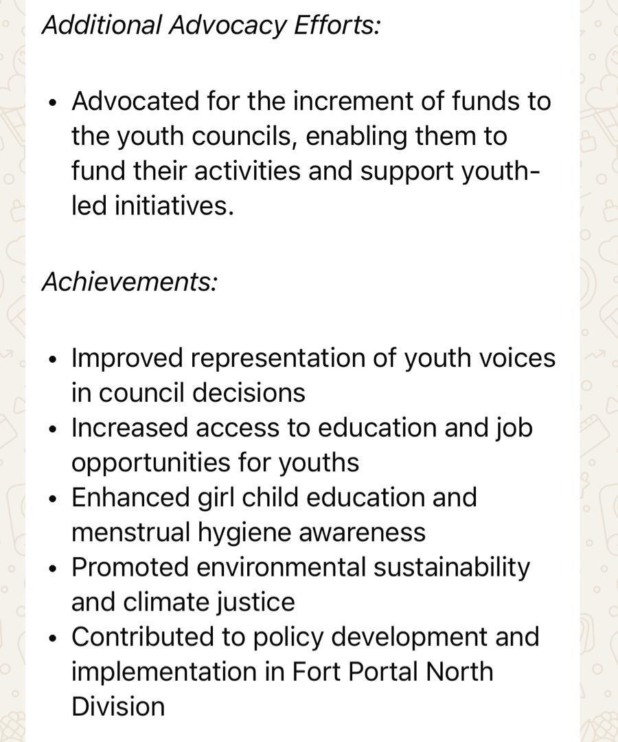 Great journey of transformative leadership..
Been a term of learning and relearning after getting the mantle to lead young people of fort portal North Division for the past four years.
Here is a brief history of what transpired during the term 
(1)