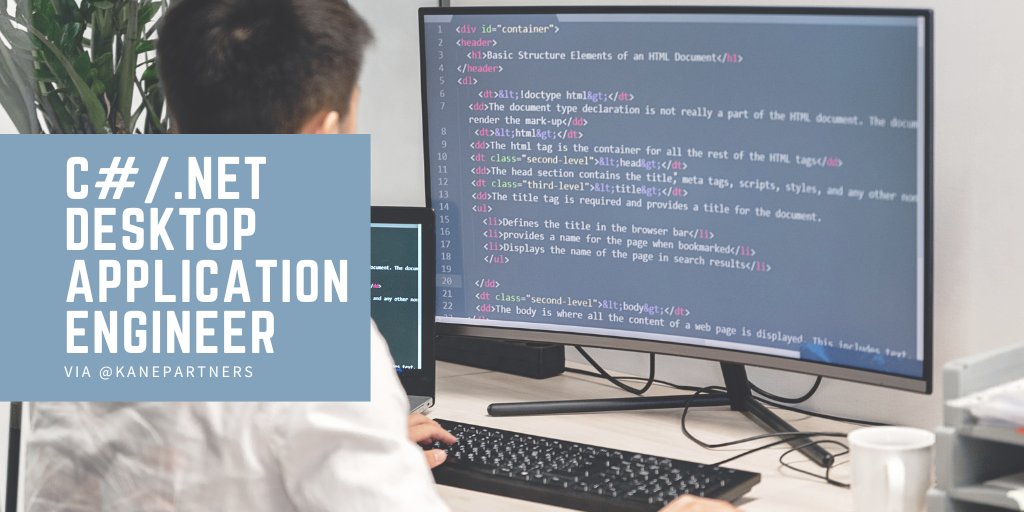 KaneJobs's tweet photo. View our latest #job for a C#/.Net Desktop Application Engineer in Boston, MA. More info at the link. #desktopapplication #careers #wpf
https://t.co/7ObUBe9IIq https://t.co/bBEBQnnkR3