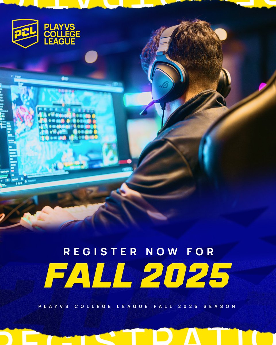 playvs_college's tweet photo. 🚨 Registration is officially open for the Fall 2025 PCL Season!

📈 The Most Game Titles
♾️ Unlimited Teams + Players
✈️ LAN hosted by @ZipsEsports + Travel Stipends

Register for PCL today: https://t.co/1umCIFok7G https://t.co/BfpPgKwRKu