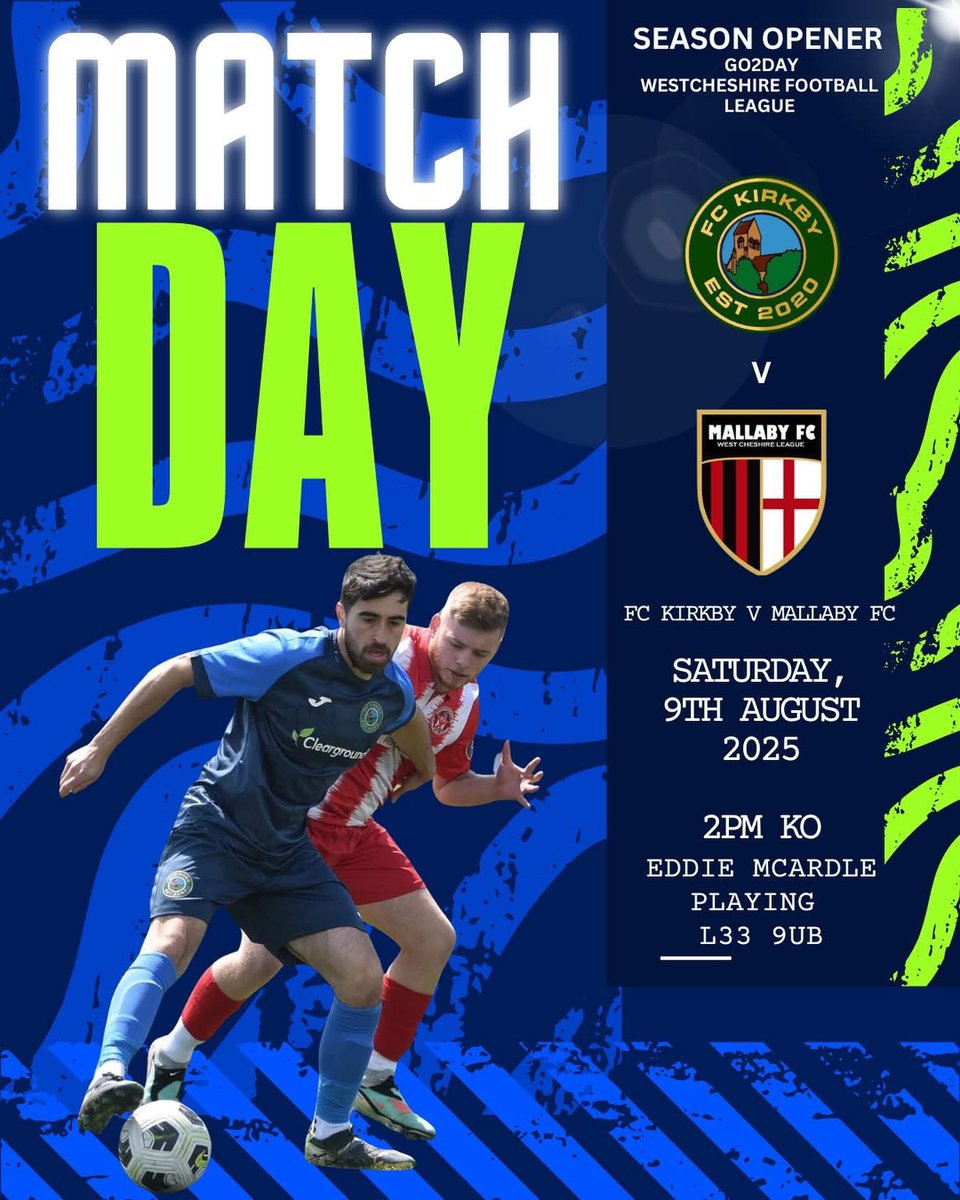 FC Kirkby Official (@fckirkbyoff) on Twitter photo Saturday we’re back. The first 3 points of the season to play for, against familiar faces from last season. The lads are ready for what’s going to be an our toughest season yet but one we can’t wait for!
<a href="/TheMallaby/">TheMallabyFC</a> Saturday we’re back. The first 3 points of the season to play for, against familiar faces from last season. The lads are ready for what’s going to be an our toughest season yet but one we can’t wait for!
<a href="/TheMallaby/">TheMallabyFC</a>