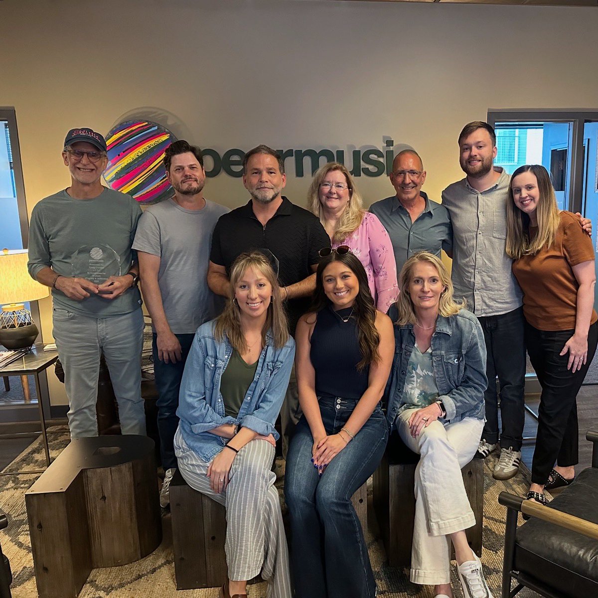 Today was all about celebrating three incredible members of our #peermusicNashville family — Cheryl McTyre’s 10 years, Michael Knox’s 15 years, and Craig Currier’s 25 years with us. Here’s to decades of passion, dedication, music-making, and many more! 🎶