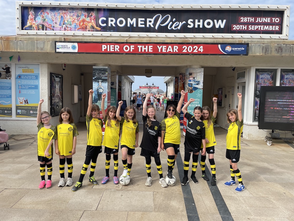 Cromer Pier Proud to Sponsor Local Girls’ Football Team - allthingsnorfolk.com/cromer-pier-pr…
