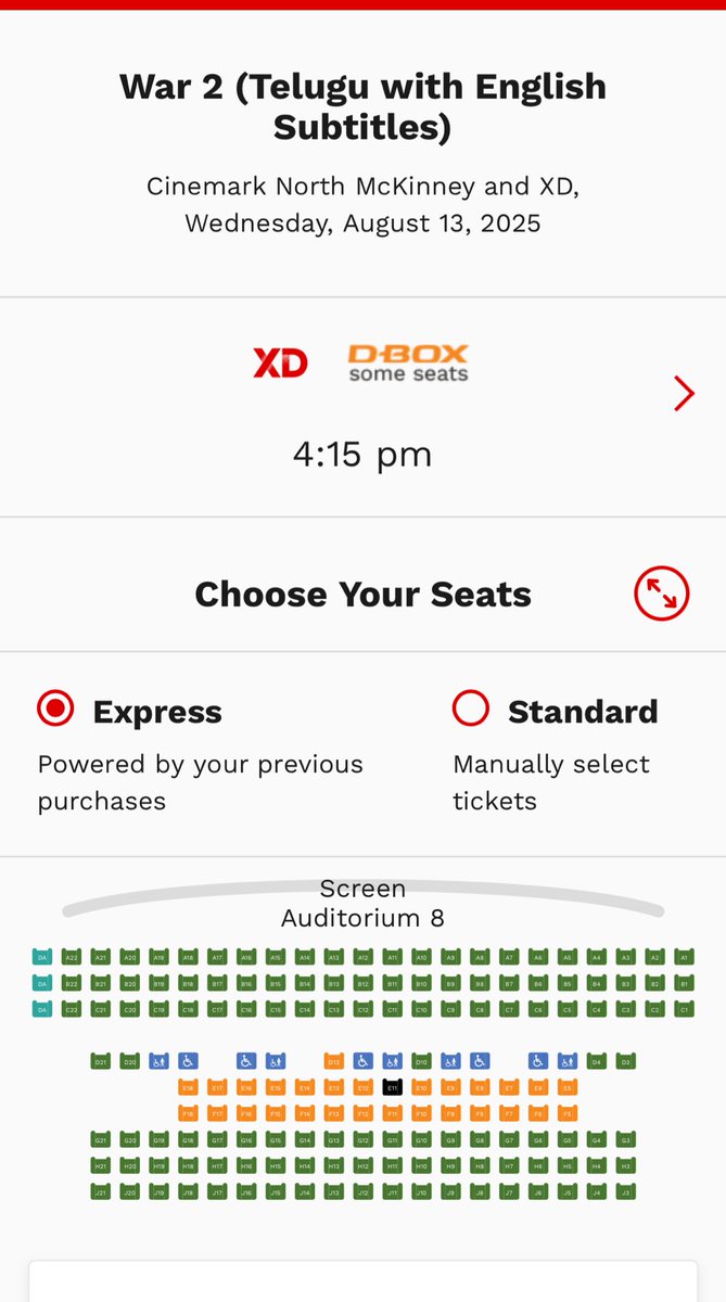 NTR FANS USA (@ntrfans_usa) on Twitter photo π¨ #War2 Dallas π¨
Cut by Cinemark Frisco
Cinemark North Mckinney
4.15 PM Telugu XD Bookings open now π₯
#War2USABookings <a href="/tarak9999/">Jr NTR</a> <a href="/yrf/">Yash Raj Films</a> <a href="/iHrithik/">Hrithik Roshan</a> π¨ #War2 Dallas π¨
Cut by Cinemark Frisco
Cinemark North Mckinney
4.15 PM Telugu XD Bookings open now π₯
#War2USABookings <a href="/tarak9999/">Jr NTR</a> <a href="/yrf/">Yash Raj Films</a> <a href="/iHrithik/">Hrithik Roshan</a>
