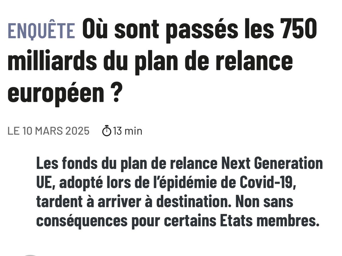 Le casse du siècle. Depuis mars on a pas avancé puisque 723 milliards restent INTROUVABLE. La crise sanitaire orchestrée a servi entre autre à détourner des sommes monstrueuses. Tout ceci a été planifié, orchestré et l’on comprend la célérité de certains.