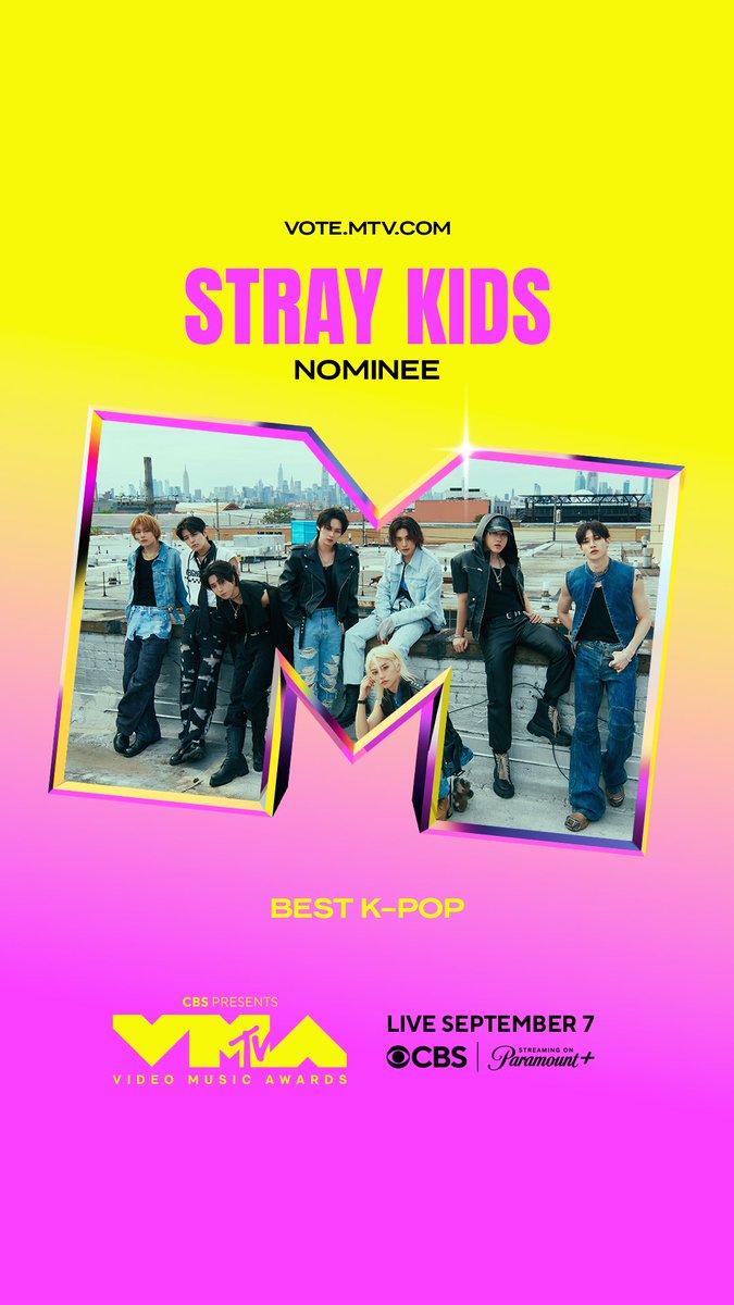 MTV (@mtv) on Twitter photo <a href="/Stray_Kids/">Stray Kids</a> CONGRATULATIONS on your 2025 #VMA nom! ⚡ voting is open: vote.mtv.com!! <a href="/Stray_Kids/">Stray Kids</a> CONGRATULATIONS on your 2025 #VMA nom! ⚡ voting is open: vote.mtv.com!!