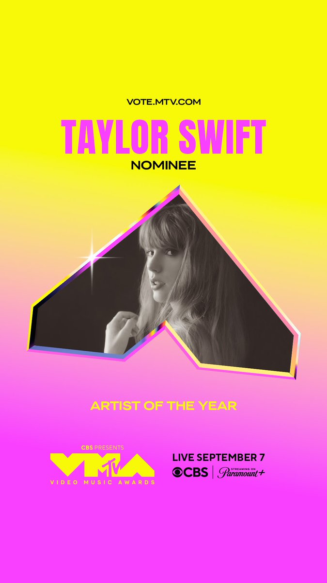 MTV's tweet image. @taylorswift13 congrats on your #VMA nomination, Taylor! 🤍 voting is now open at vote.mtv.com!
