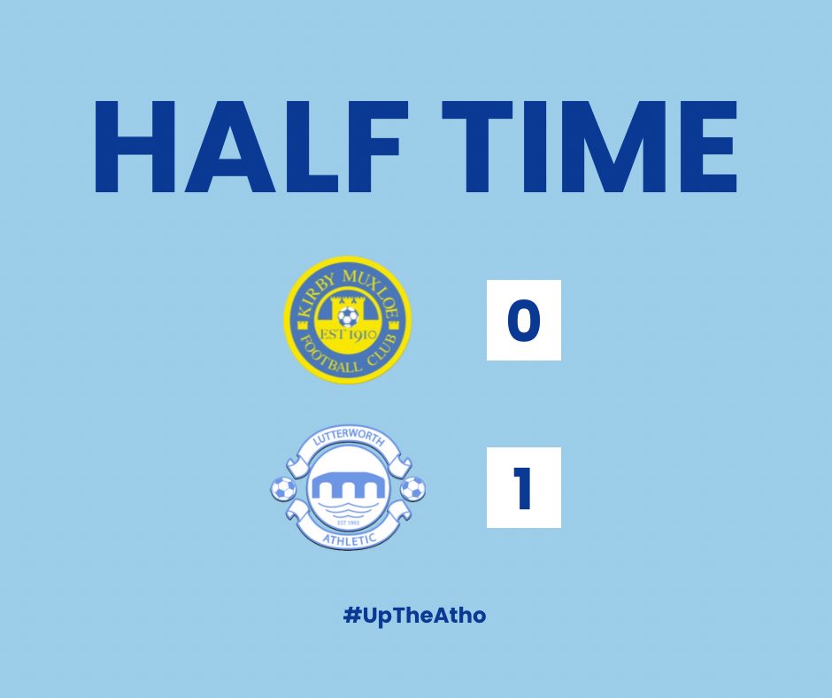 LutterworthAFC's tweet image. HALF TIME | Kirby Muxloe FC 0-1 Atho

Steve Pywell pounced on a defensive error to strike Lutterworth Athletic ahead and give us the lead at the break! 💪

#UpTheAtho