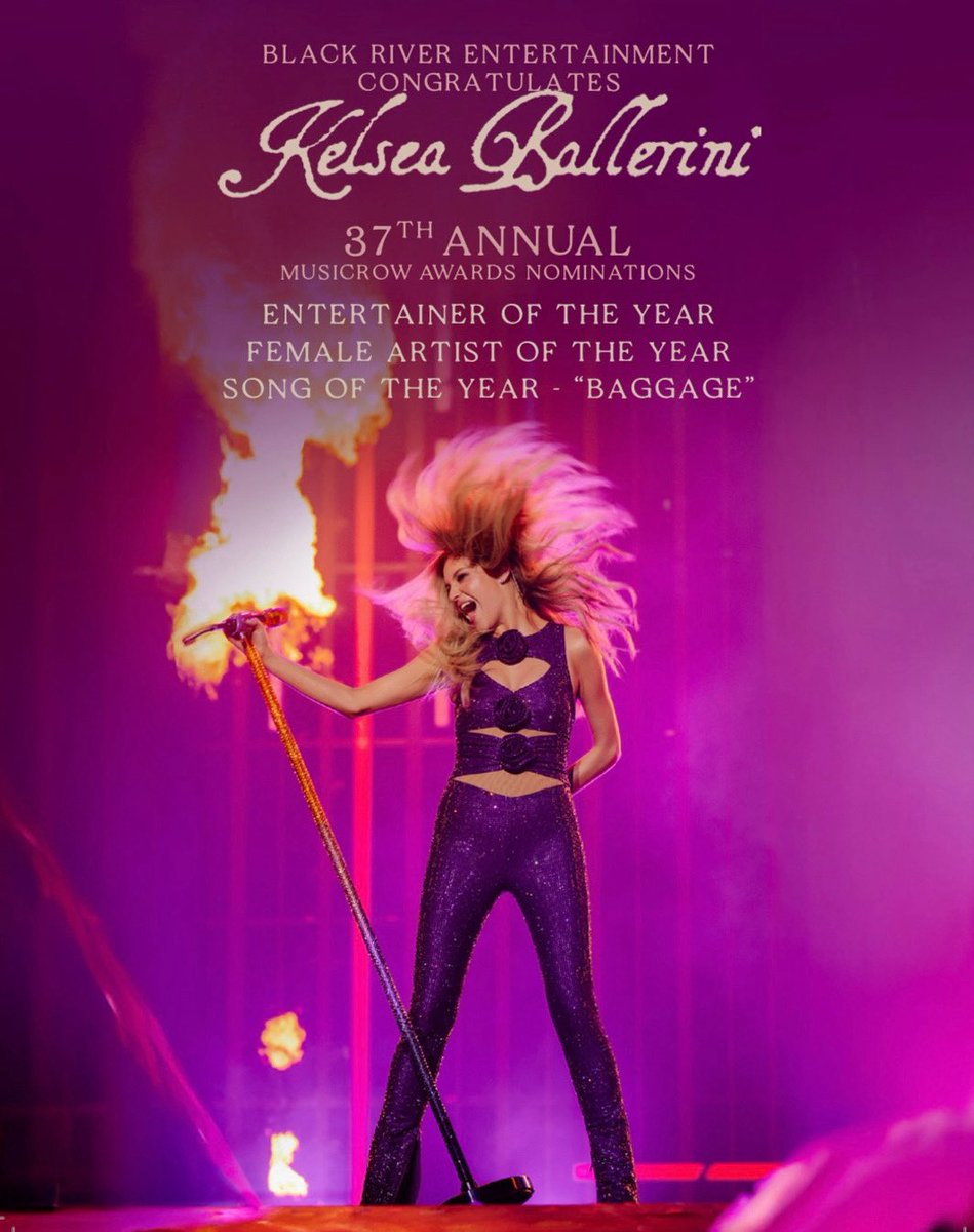 Kelsea Central • fan account (@kelseacentral) on Twitter photo MASSIVE congratulations goes out to Kelsea today for her THREE <a href="/MusicRow/">MusicRow Magazine</a> nominations, including Entertainer of the Year, Female Artist of the Year, and Song of the Year for “Baggage” MASSIVE congratulations goes out to Kelsea today for her THREE <a href="/MusicRow/">MusicRow Magazine</a> nominations, including Entertainer of the Year, Female Artist of the Year, and Song of the Year for “Baggage”