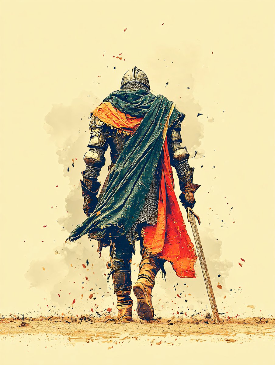 Good morning, creators! 🌅

"Alone he wendeth, his cloke yblowe,
With swerd in hond and herte ful lowe.
The wey he tredeth, in dust ylay,
Is graaven with memorie of yestreday."