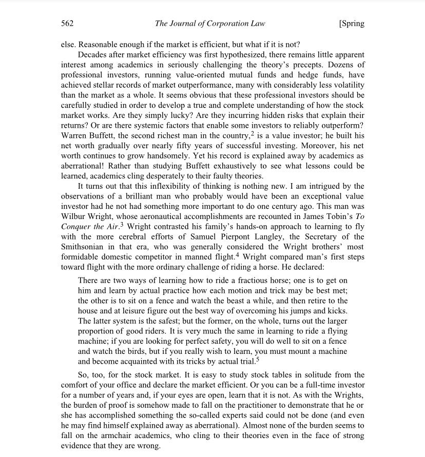 F_Compounders's tweet photo. Why Market Efficiency Does Not Exist by Seth Klarman. https://t.co/QjjElqTU0b
