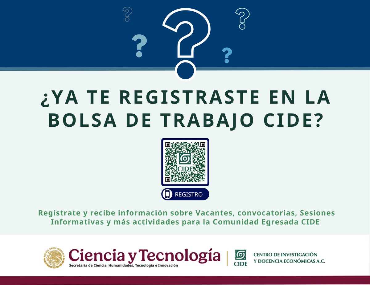 Oficina de Egresados y Bolsa de trabajo CIDE tweet media
