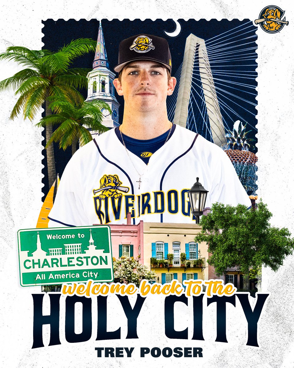 Charleston RiverDogs (@chasriverdogs) on Twitter photo The Hometown Kid is back.
Hanahan grad <a href="/PooserTrey/">Trey Pooser</a> takes the ball tonight for his RiverDogs debut. The Hometown Kid is back.
Hanahan grad <a href="/PooserTrey/">Trey Pooser</a> takes the ball tonight for his RiverDogs debut.