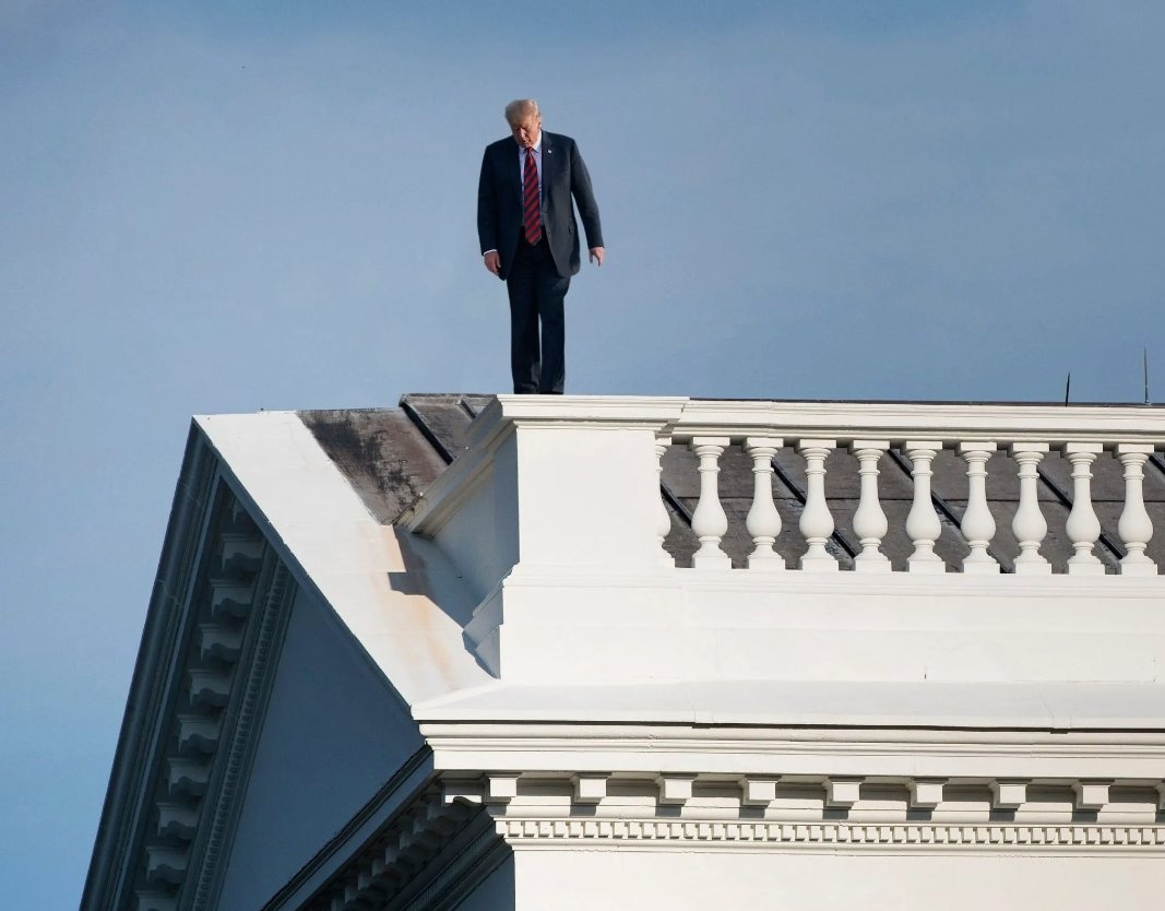 If this photo was real and you were on the ground below would you yell "Jump!"?