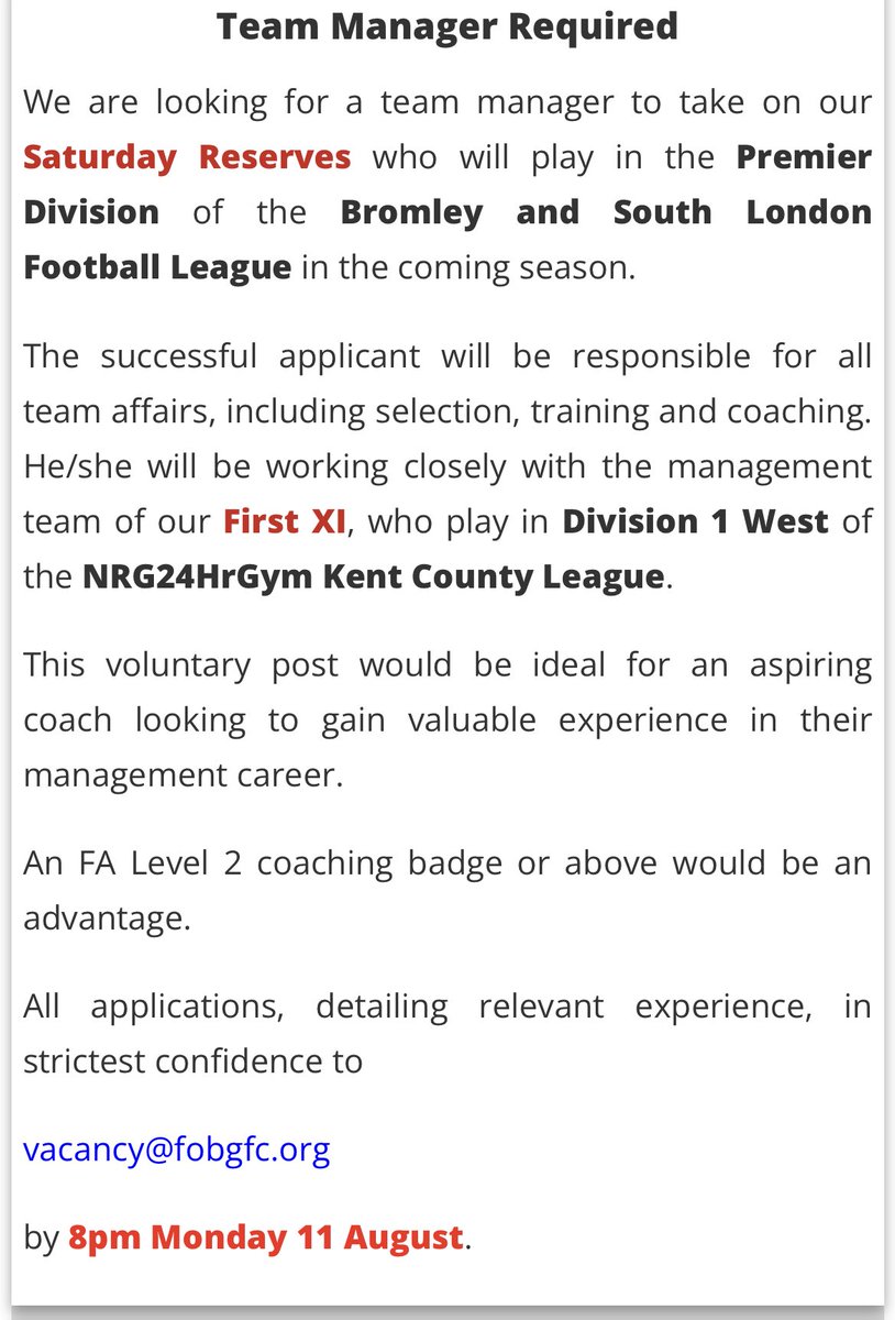 Farnborough OBG FC (@fobgfc) on Twitter photo 