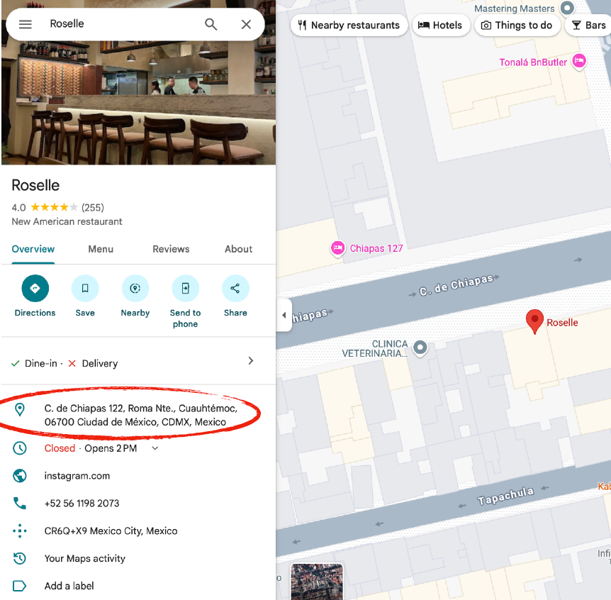 Atención <a href="/AlessandraRdlv/">Alessandra Rojo de la Vega</a>  <a href="/obdulioA/">Obdulio Ávila Mayo</a>  <a href="/GobCDMX/">Gobierno de la Ciudad de México</a>  <a href="/inveacdmx/">INVEACDMX</a> 

Como cada día, cada vez más frecuente, en la Roma Norte seguimos siendo víctimas de la gentrificación y del uso de influencias, en este caso por parte del restaurante Roselle.
Los vecinos hemos presentado a la