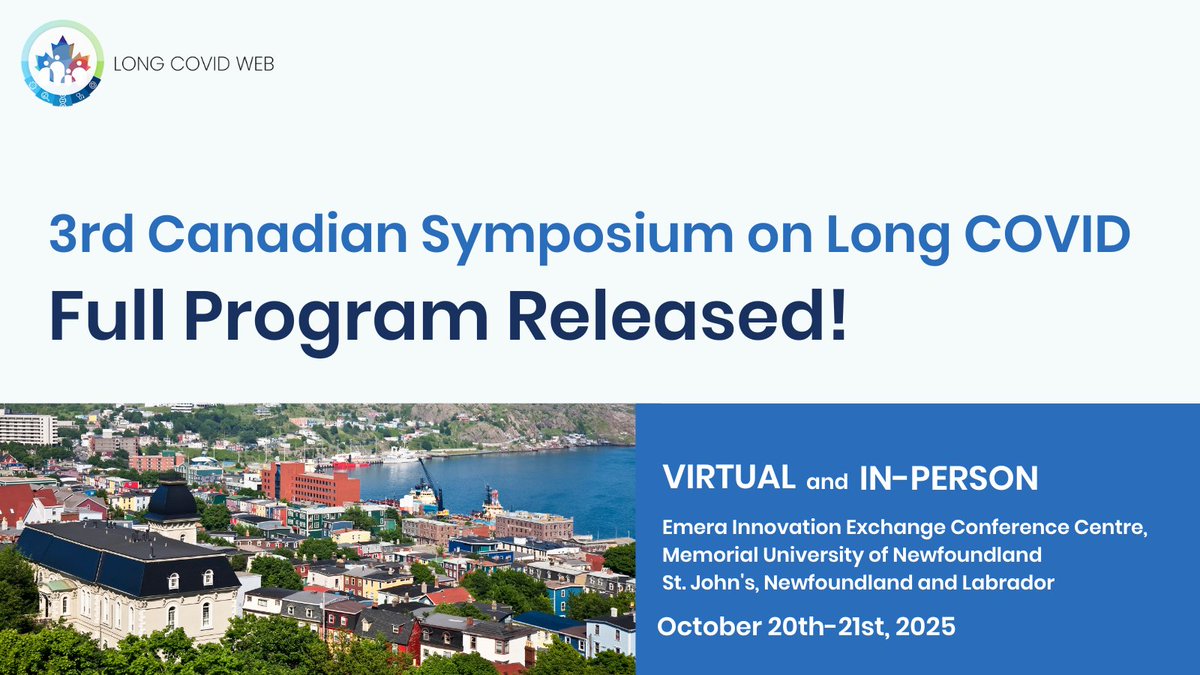 Newly released! The full agenda, speaker lineup, abstract submissions, and more for the 3rd Canadian Symposium on #LongCOVID are now available on our website. Visit to learn about event details and register for the #LCWSymposium.
bit.ly/45kjPZp
